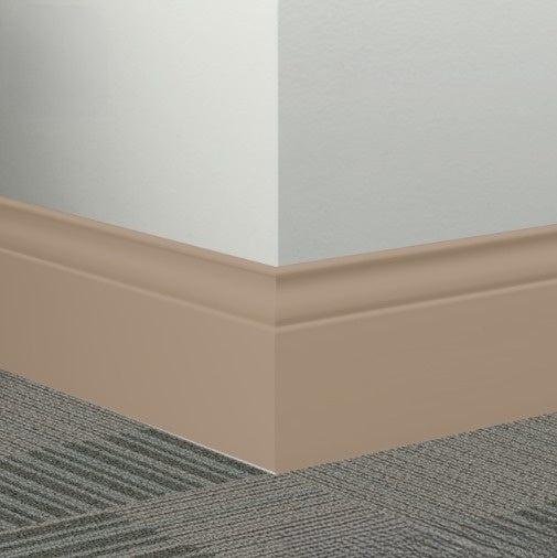 Johnsonite Tannery Rubber Millwork Contoured Wall Base - 5 1/4" X 96" X 3/8" Inflection - Millwork Contoured Wall Base