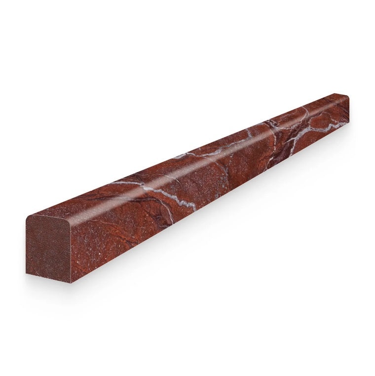 Rosso Levanto Marble Liner - 1/2" X 12" Pencil - Polished