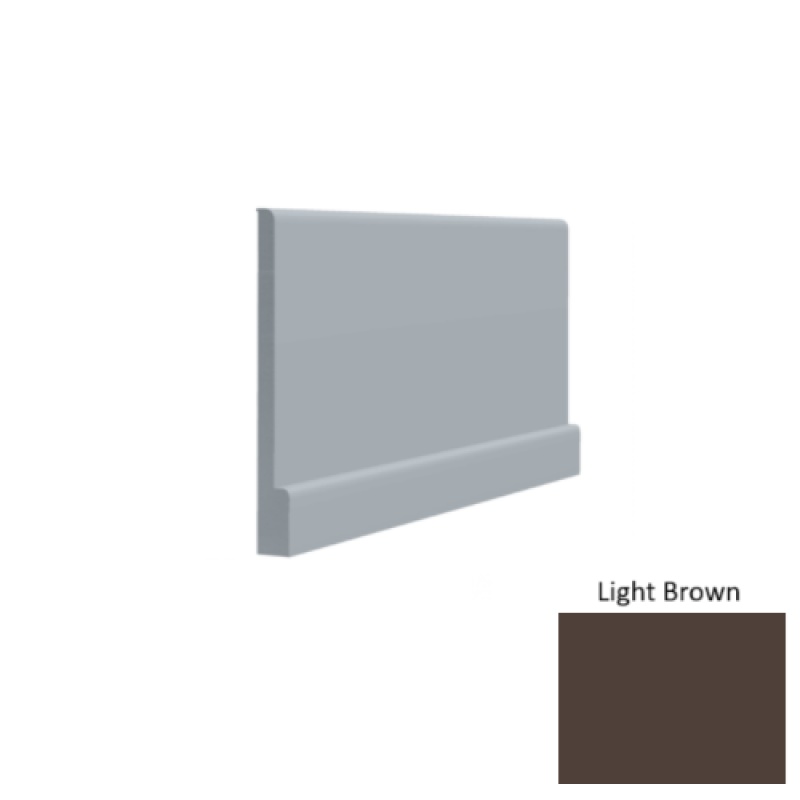 Contours #05 Simplicity Bold Light Brown Rubber Profiled Wall Base