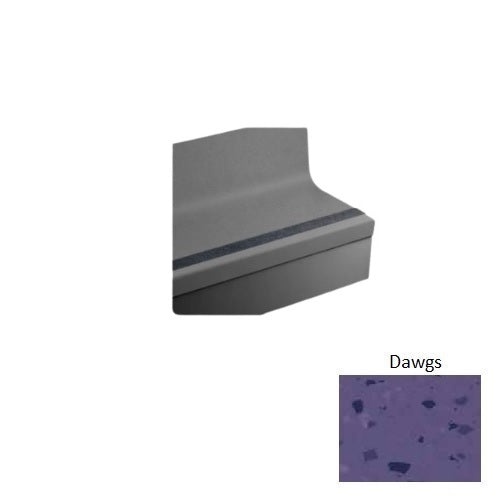 Johnsonite Dawgs Rice Paper Rubber Stair Tread with Riser