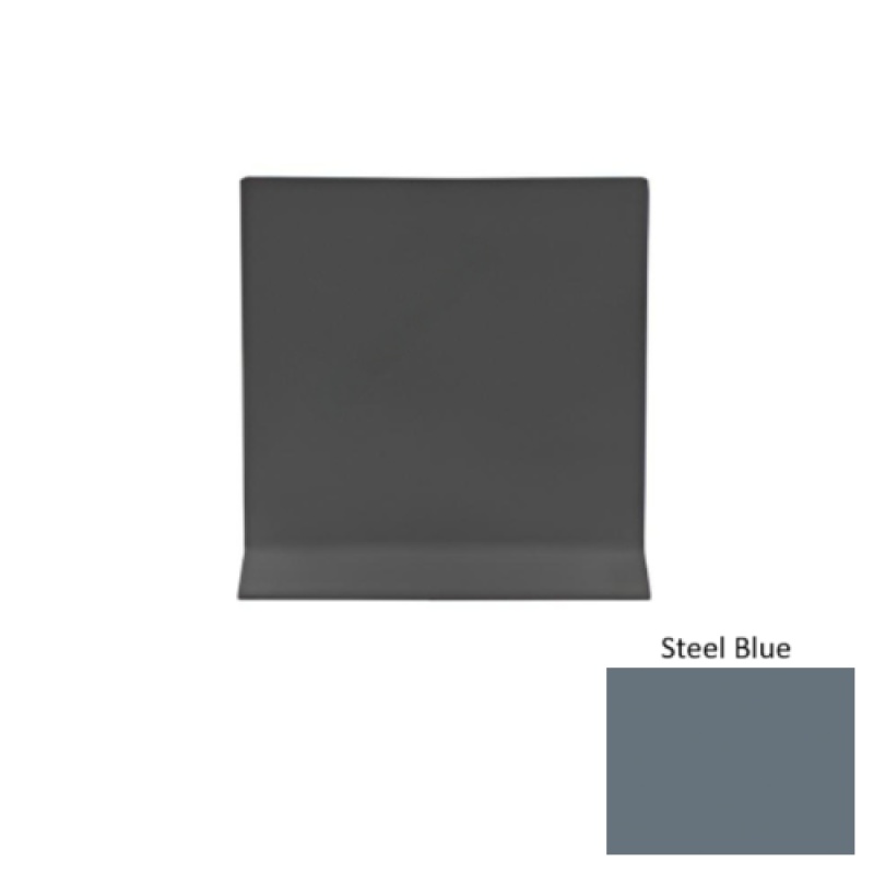 Pinnacle Steel Blue Rubber Cove Wall Base