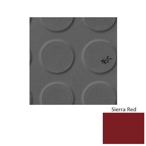 Flextones Sierra Red Rgt Radial Ii Rubber Distinct Designs Tile - Textured - 18" X 18"
