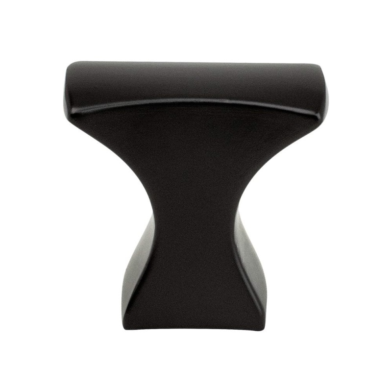 Berenson Aspire Zinc Cabinet Knob - Matte Black - 1 1/4" Length