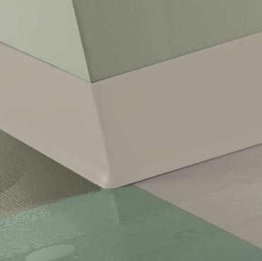 Johnsonite Zephyr Rubber Traditional Duracove Thermoplastic Wall Base - 2.5" X 48" X 1/8" Toe - Traditional Duracove Thermoplastic Wall Base