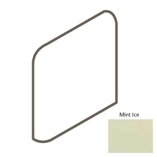Keystones Unglazed Mint Ice Porcelain Bullnose Outcorner