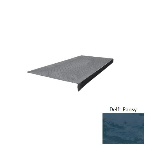 Evolving Styles Creative Elements Delft Pansy Type 600 Distinct Designs Rubber - 12" X 72" Stair Tread - Diamond Profile Design