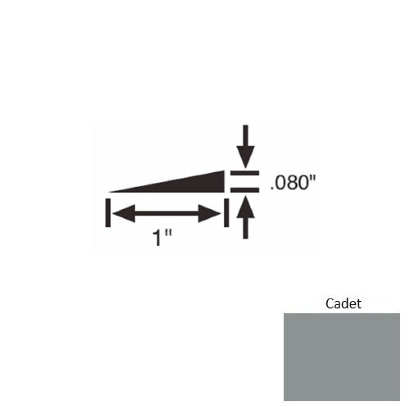 Solid 21 Cadet Rubber Reducer Strip