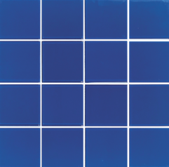 Aquatica Crystal Cobalt Glass Mosaic - 3" X 3" - Glossy