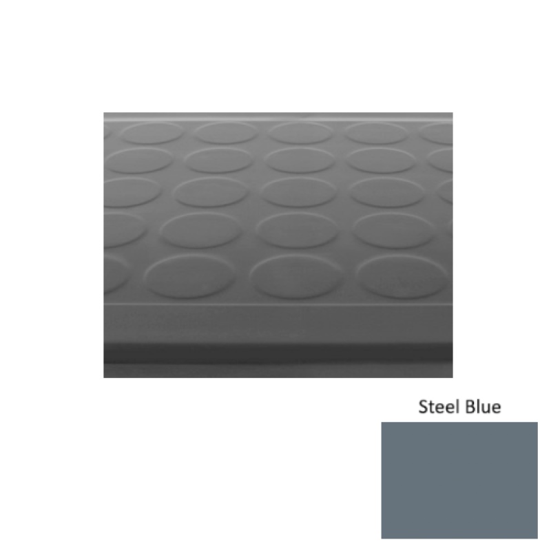 Solid 92 Steel Blue Textured Rubber Stair Tread