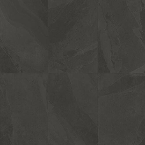 Brazilian Slate Rail Black Porcelain Tile - Natural