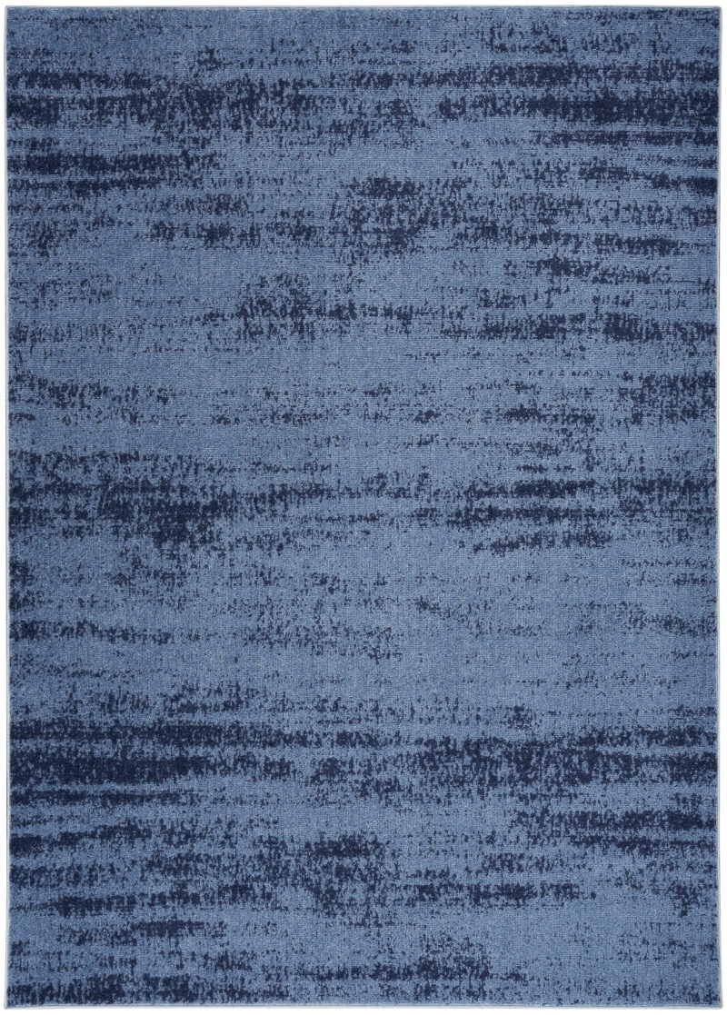 Nourison Essentials Denim Polypropylene Modern Area Rug, 5 ft x 7 ft