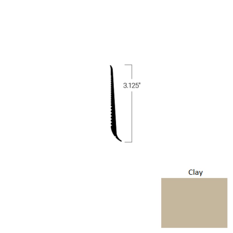 Johnsonite Clay Tightlock Resilient Rubber Base