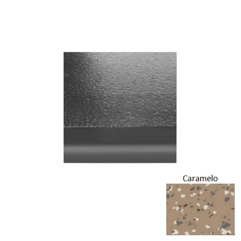 Renew Fiesta 99 Caramelo With 2 Inch Nose Rubber (Sq) Stair Tread - Hammered