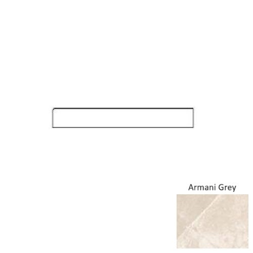 Classic Marbles Armani Grey Porcelain Floor Trim - 3" X 24" Bullnose - Polished