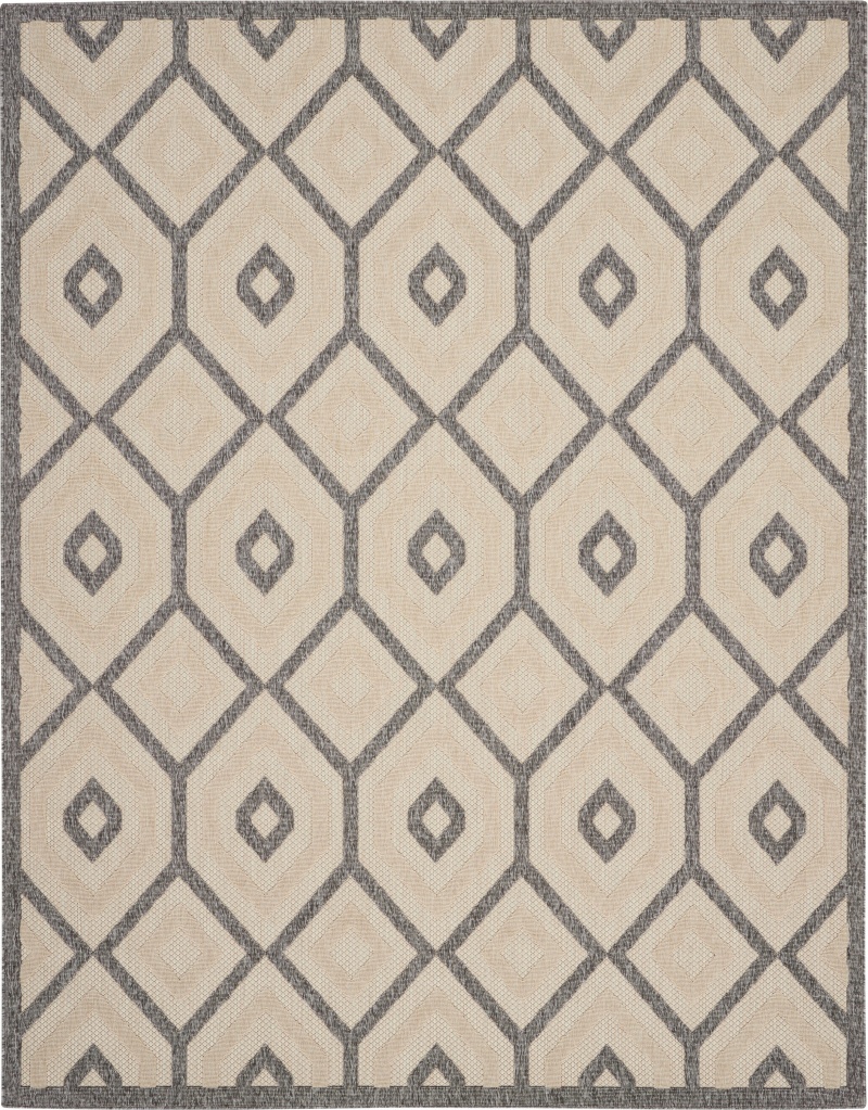 Cozumel Cream Polypropylene Modern Area Rug 8 Ft X 10 Ft
