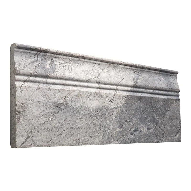 Atlantic Gray Marble Baseboard - 4 3/4" X 12"