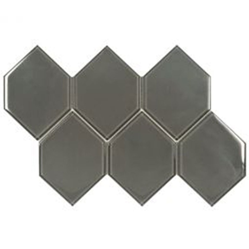 Aquatica Earth Charcoal Deco Glass Mosaic