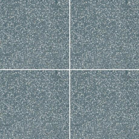 d_Segni Terrazzo Blue Porcelain Tile - Matte - 8" x 8"