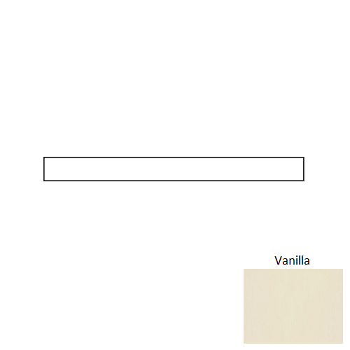 Krea Vanilla Ceramic Wall Trim 1/4" x 8" Pencil Bullnose Glossy