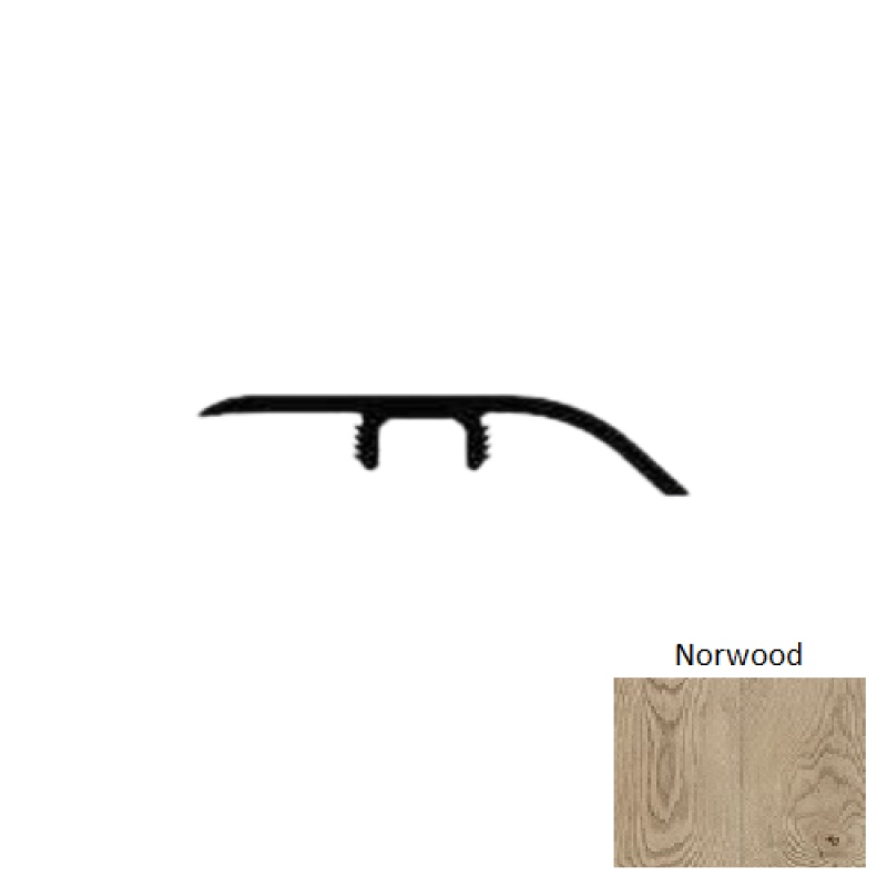 Lamdura Landmark Norwood Laminate Wood Moulding / Trim - 94" Reducer - Embossed