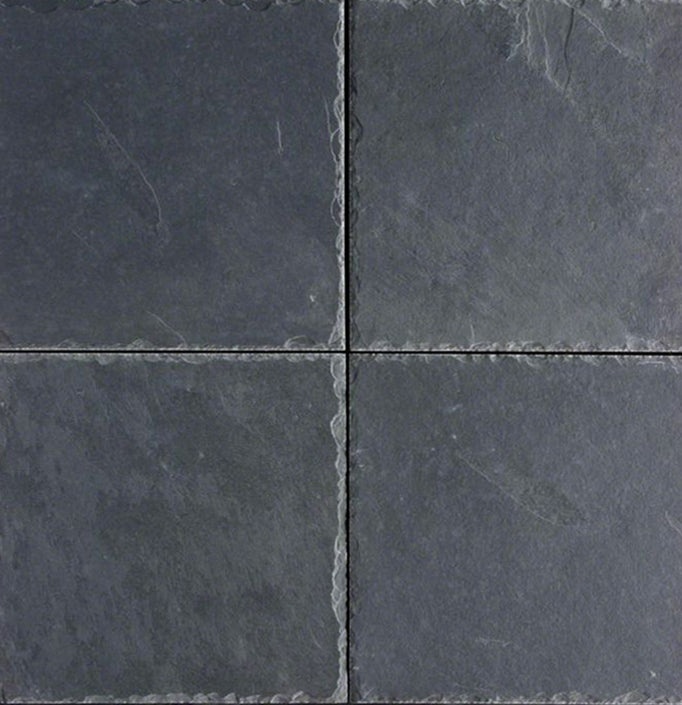 Montauk Black Slate Tile - Chiseled