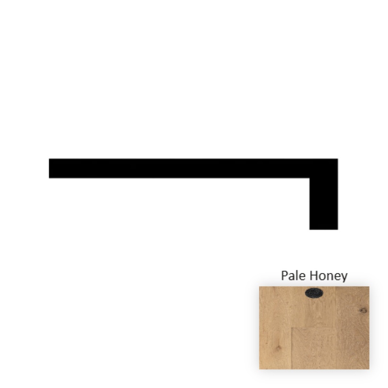 Italia Classics Campania Pale Honey Hardwood Moulding / Trim - 94.49" Full Stair Tread - Uv Lacquer
