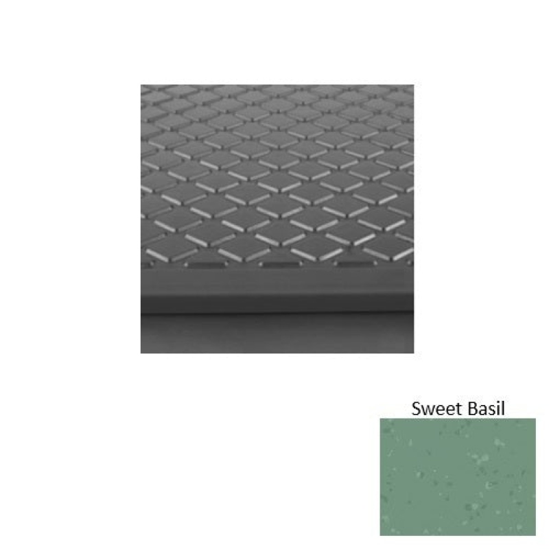 Symmetry 30 Sweet Basil Diamond Rubber (Sq) Stair Tread With Dupont Kevlar - Textured