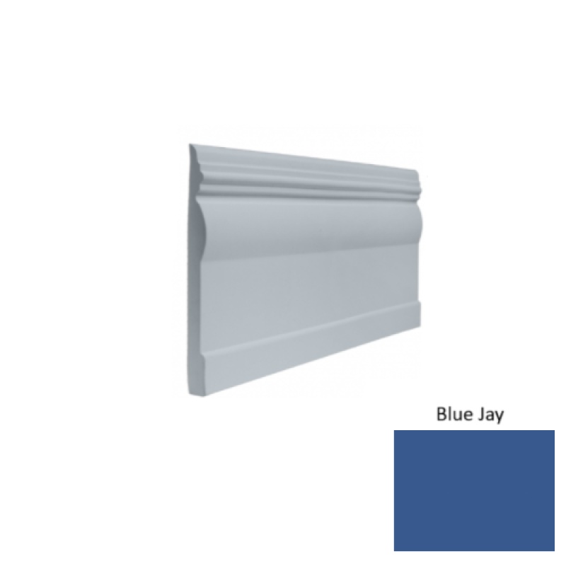 Contours #45 Novel Blue Jay Rubber Profiled Wall Base - Satin