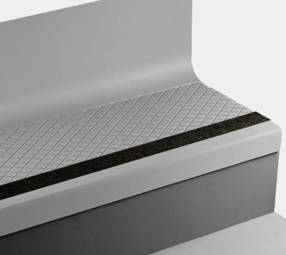 Johnsonite Platinum Diamond Rubber Stair Tread with Riser