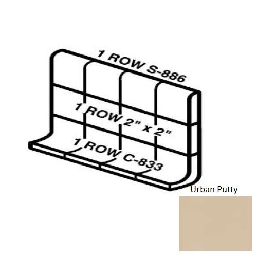 Keystones Urban Putty Porcelain Wall Trim