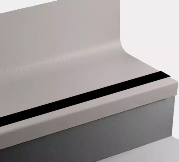 Hammered Rubber Moulding / Trim Stair Tread with Riser
