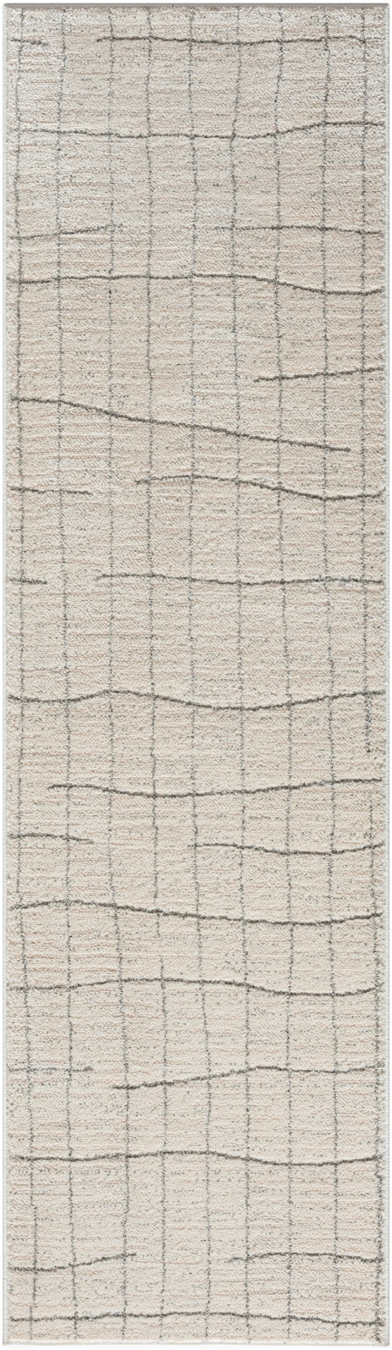 Andes And04 Ivory Grey Runner Rug