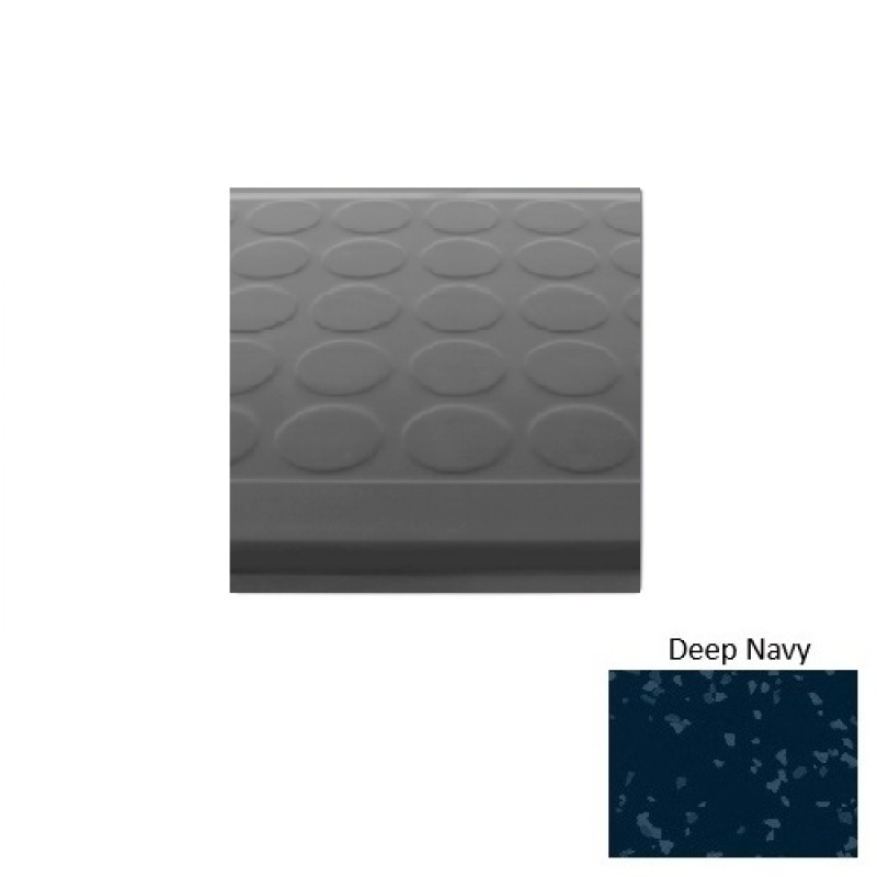 Roppe Symmetry Deep Navy Textured Rubber Stair Tread