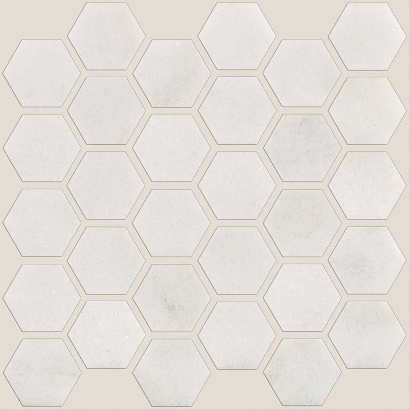 Boca Pearl Natural Stone Mosaic - Hexagon - Polished