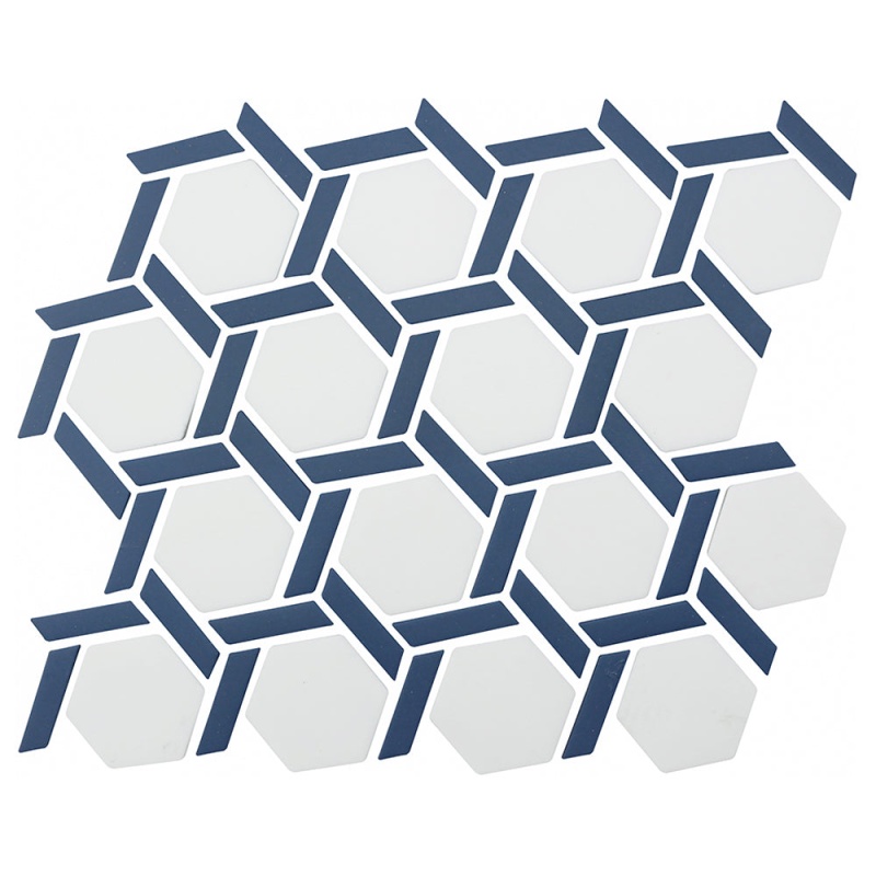 Northern Lights Cosmos Glass Mosaic - Hexagon - Matte
