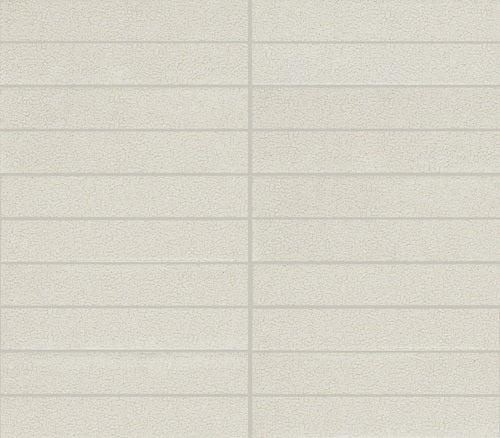 Inyo Crema Microban Ceramic Mosaic - 1" x 6" Stacked Satin