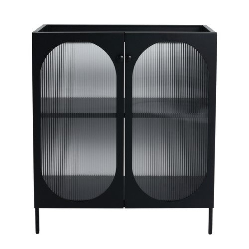Black Steel Freestanding Bathroom Vanity