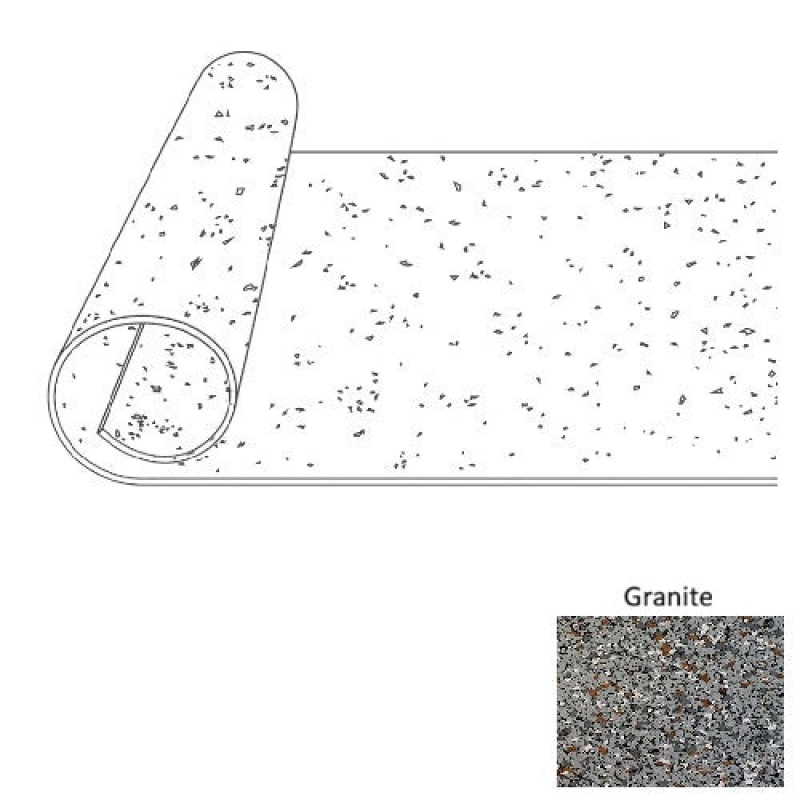 Granite Versaduel Rubber Flooring 12 Roll - 4 X 25 Ft