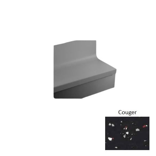 Johnsonite Couger Hammered Rubber Stair Tread With Riser
