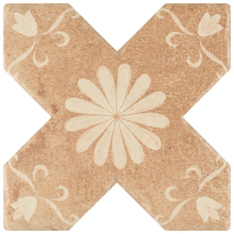 Tech Land Star Fire With Cross Fire Temple Porcelain Tile