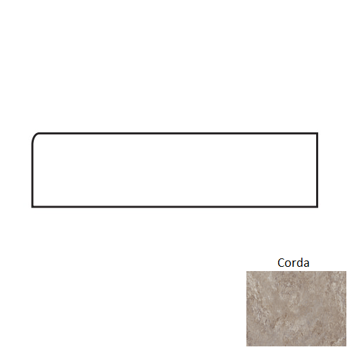 Rock Corda Porcelain Bullnose Trim 3" x 24"