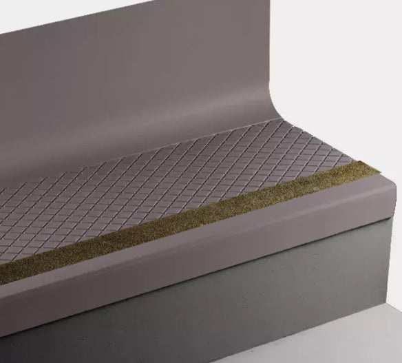 Johnsonite Espresso Diamond Rubber Stair Tread With Riser