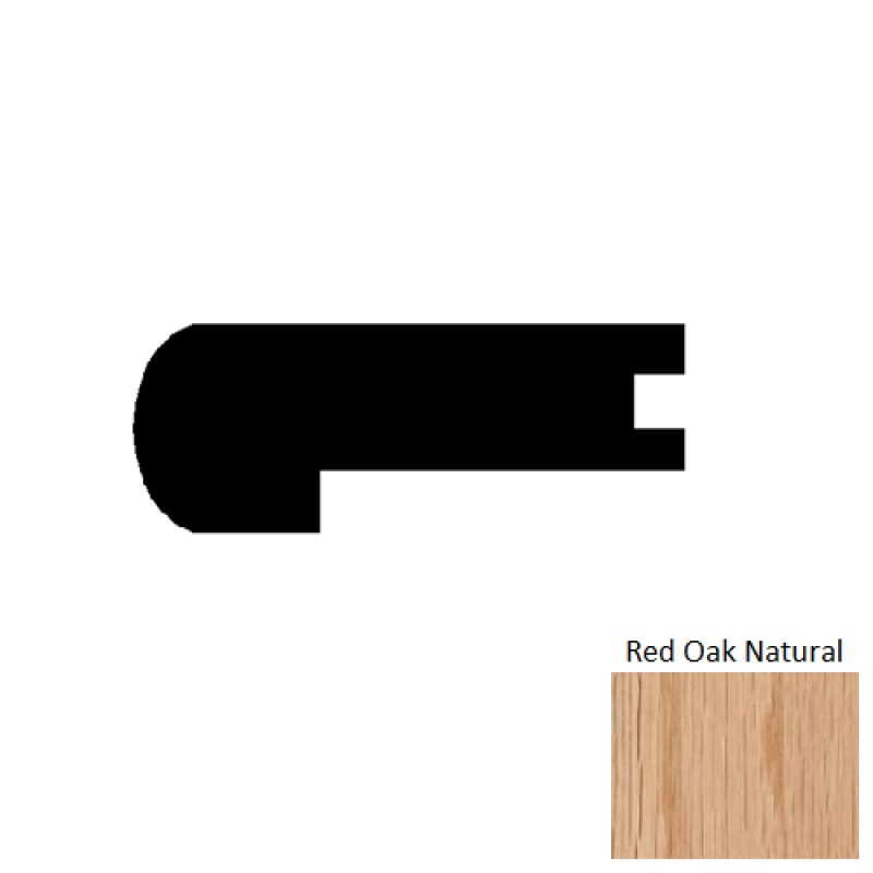 Woodmore 3-Inch Red Oak Natural Hardwood Flush Stair Nose