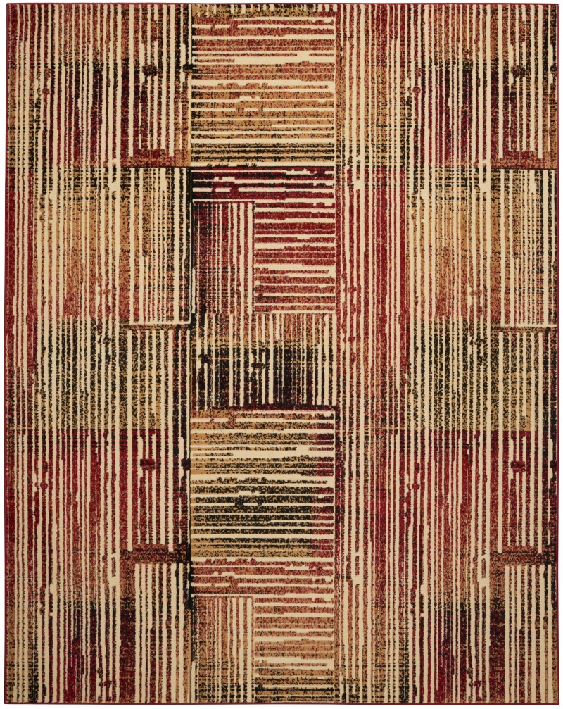 Grafix Brick Multicolor Area Rug