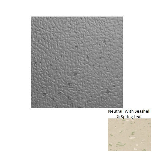 Spextones Neutrail With Seashell & Spring Leaf Hammered Se Rubber Distinct Designs Tile - Textured