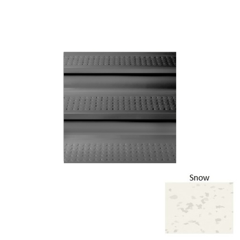 Symmetry Snow Textured Rubber Stair Tread