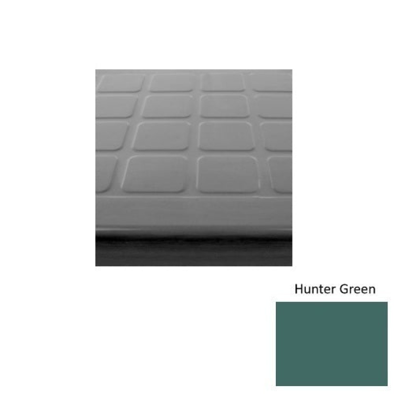 Solid 94 Hunter Green Raised Square Rubber Stair Tread