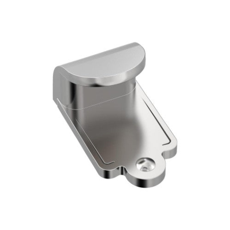 Inspirations Zinc Cabinet Finger Pull - Polished Chrome - 1 7/8" (48 Mm)