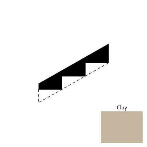 Johnsonite Clay Rubber Moulding / Trim - 10" x 6 Ft Stringers