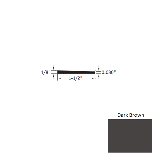 Dark Brown Vinyl Reducer Trim